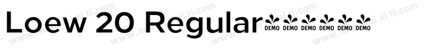 Loew 20 Regular字体转换